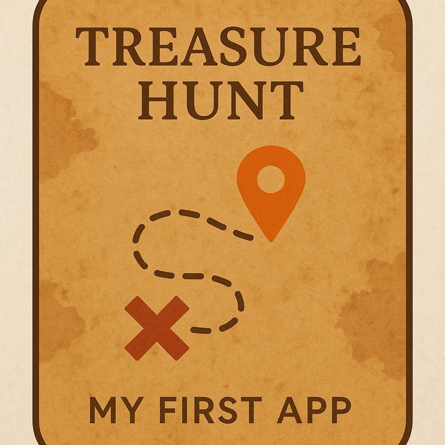 Treasure Hunt app icon — my first shipped app